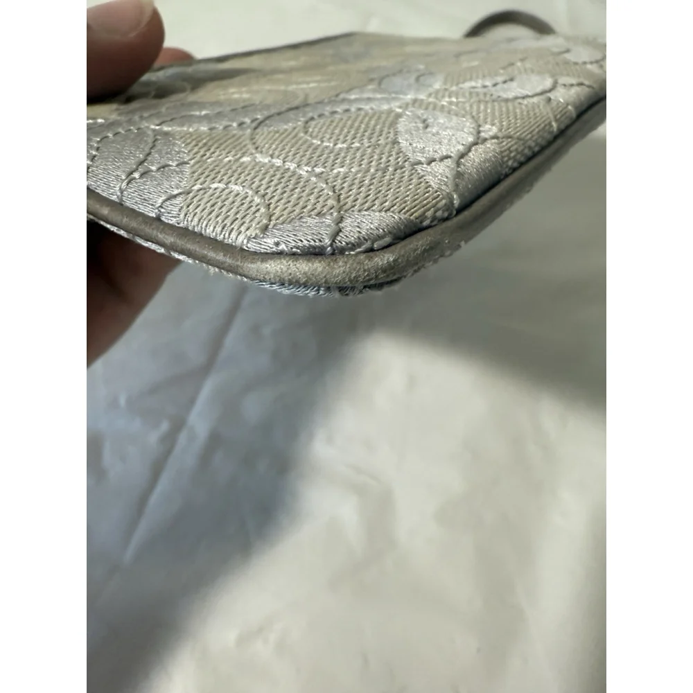 Vintage Coach Signature Optic C Quilted Wristlet